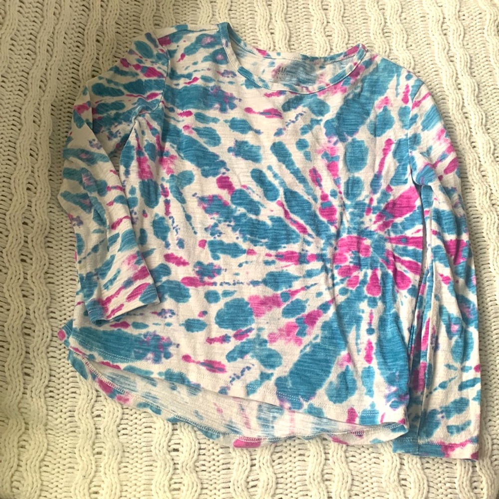 Gap kids long sleeve tye dye shirt small (6/7)